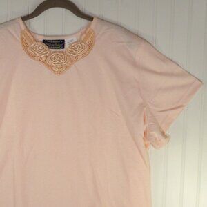 Willow Ridge, Lite Peach Roses Shirt, 3X